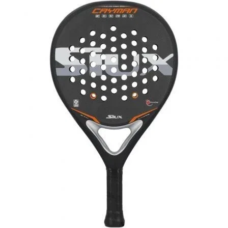 Siux Pala de Padel Cayman Negra Potencia y Control Equilibrados Goma EVA Media/Dura Carbono 3K Siux Pala de Padel Cayman Negra Potencia y Control Equilibrados Goma EVA Media/Dura Carbono 3K